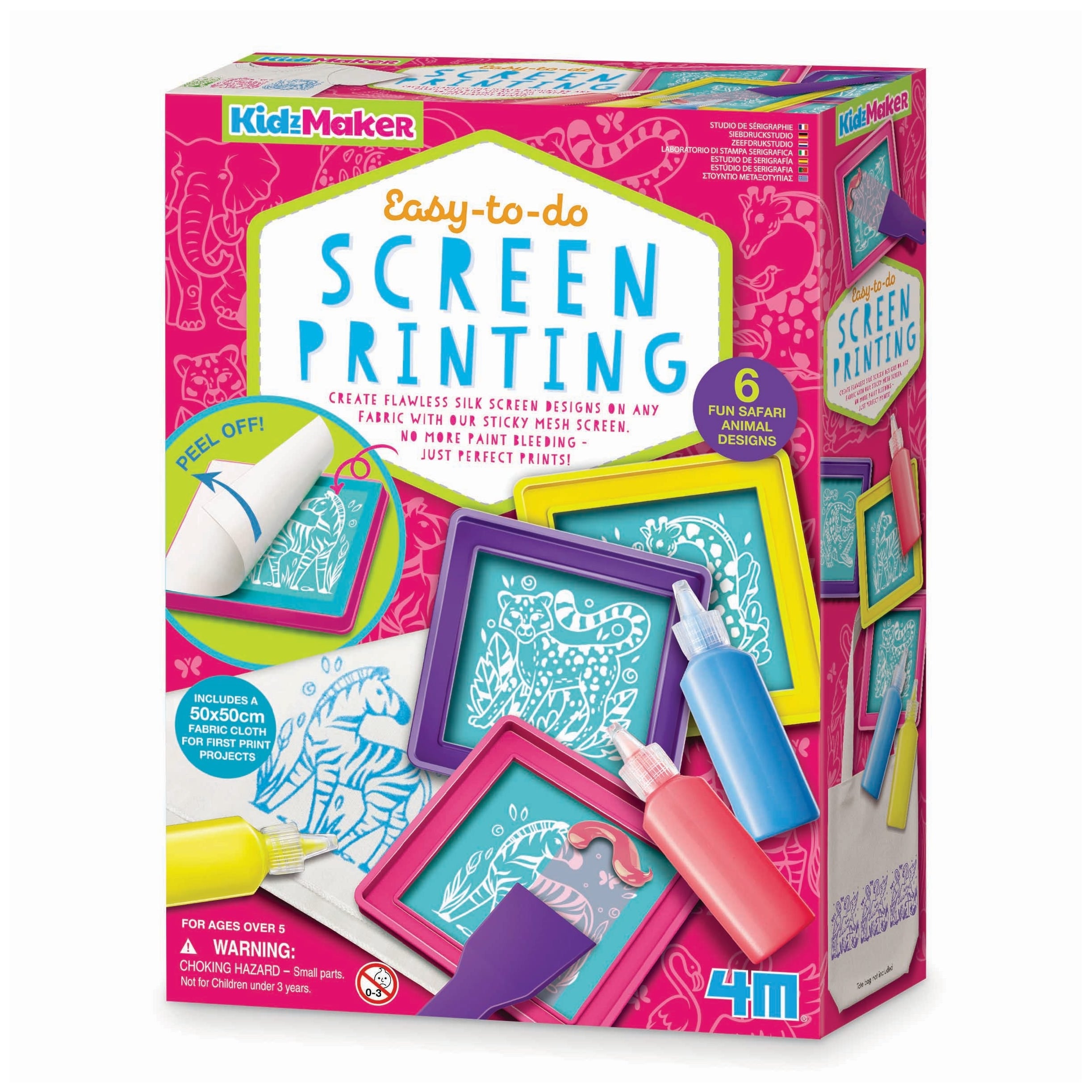 4M Kidzmaker Easy-To-Do Screen Printing Kit