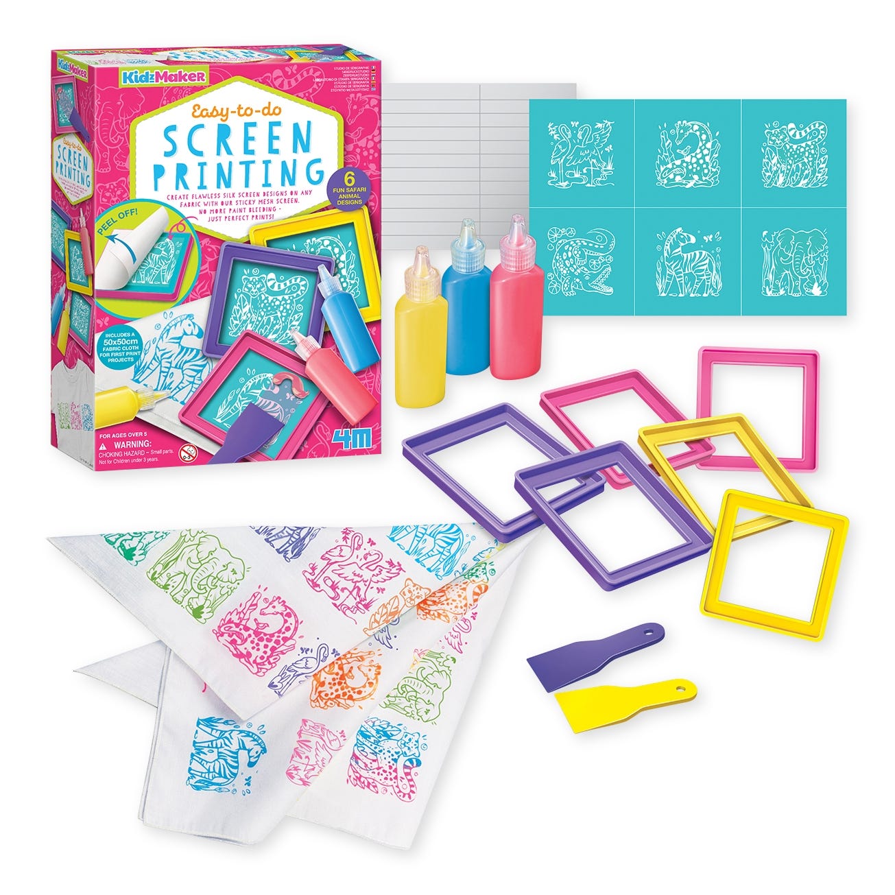 4M Kidzmaker Easy-To-Do Screen Printing Kit