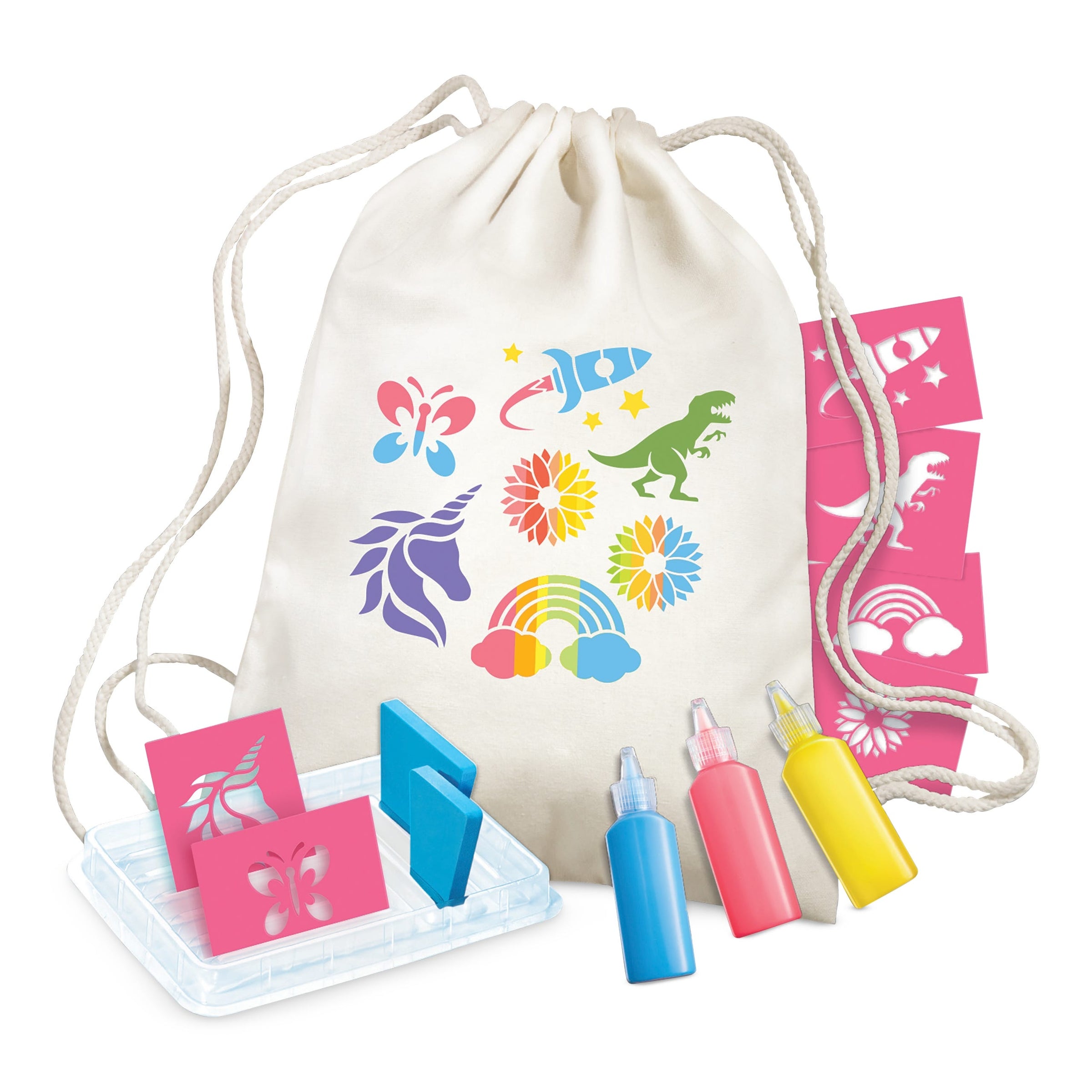 4M Kidzmaker Stencil Backpack Printing Kit