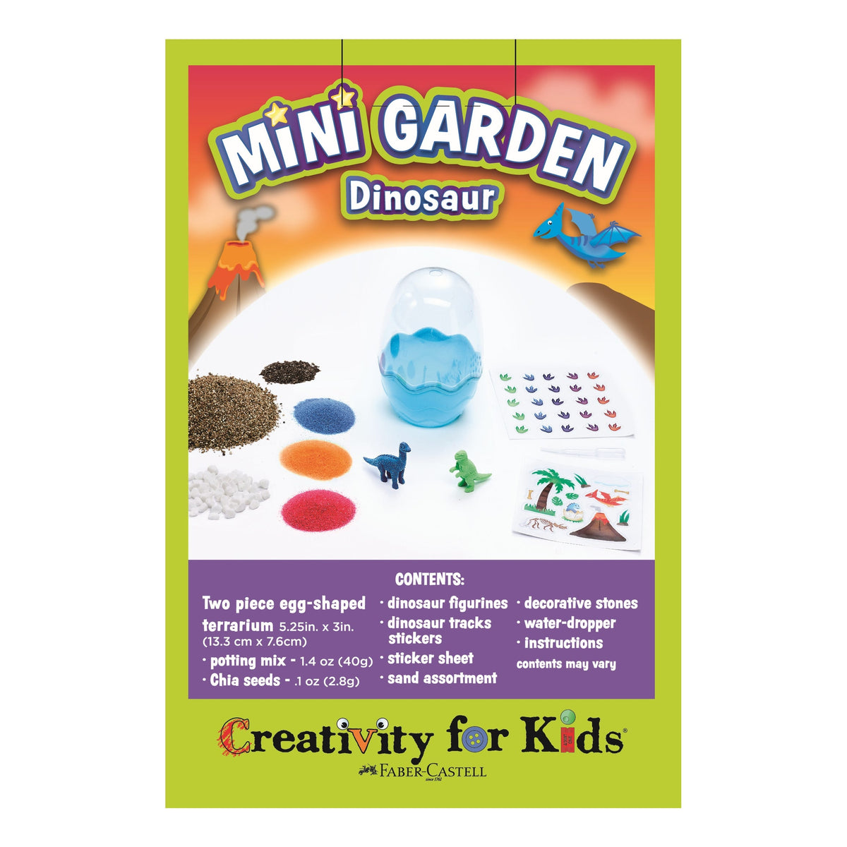 Faber-Castell Creativity for Kids Mini Garden Kit Dinosaur