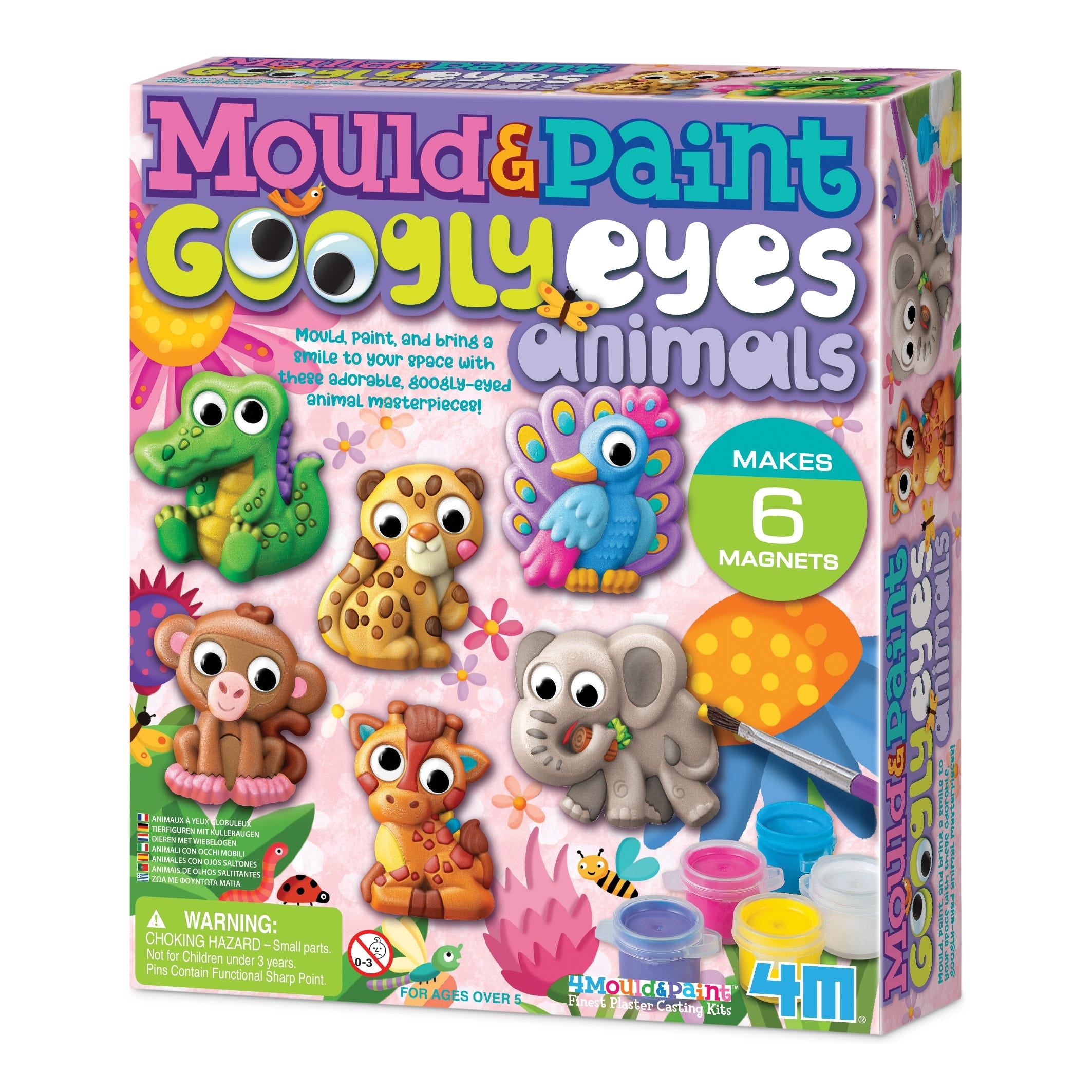 4M Mould and Paint Googly Eyes Animals Kit