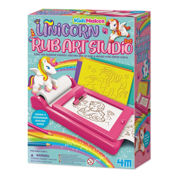 4M Kidzmaker Unicorn Rub Art Studio Kit