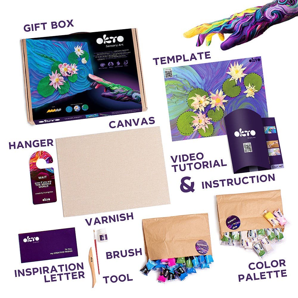 Okto Sensory Art Creative Kit Water Lilies