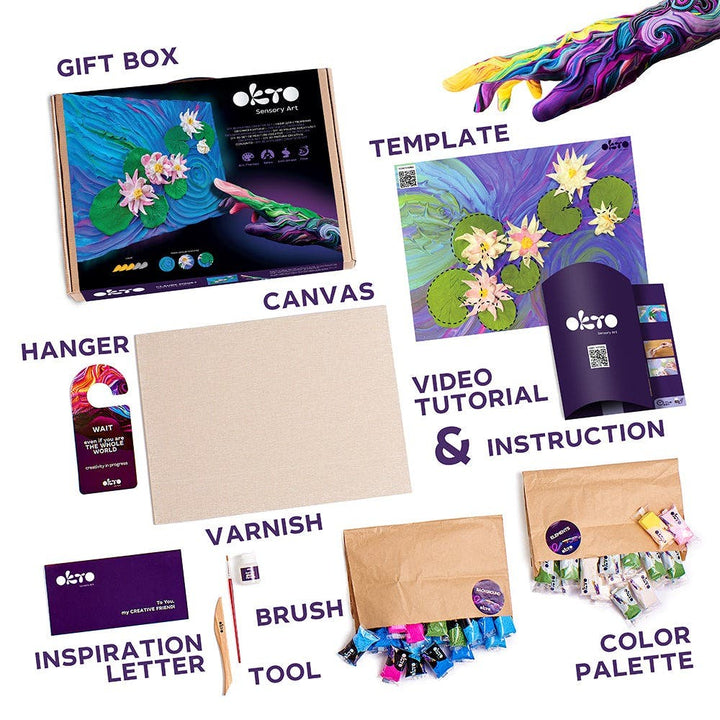 Okto Sensory Art Creative Kit Water Lilies