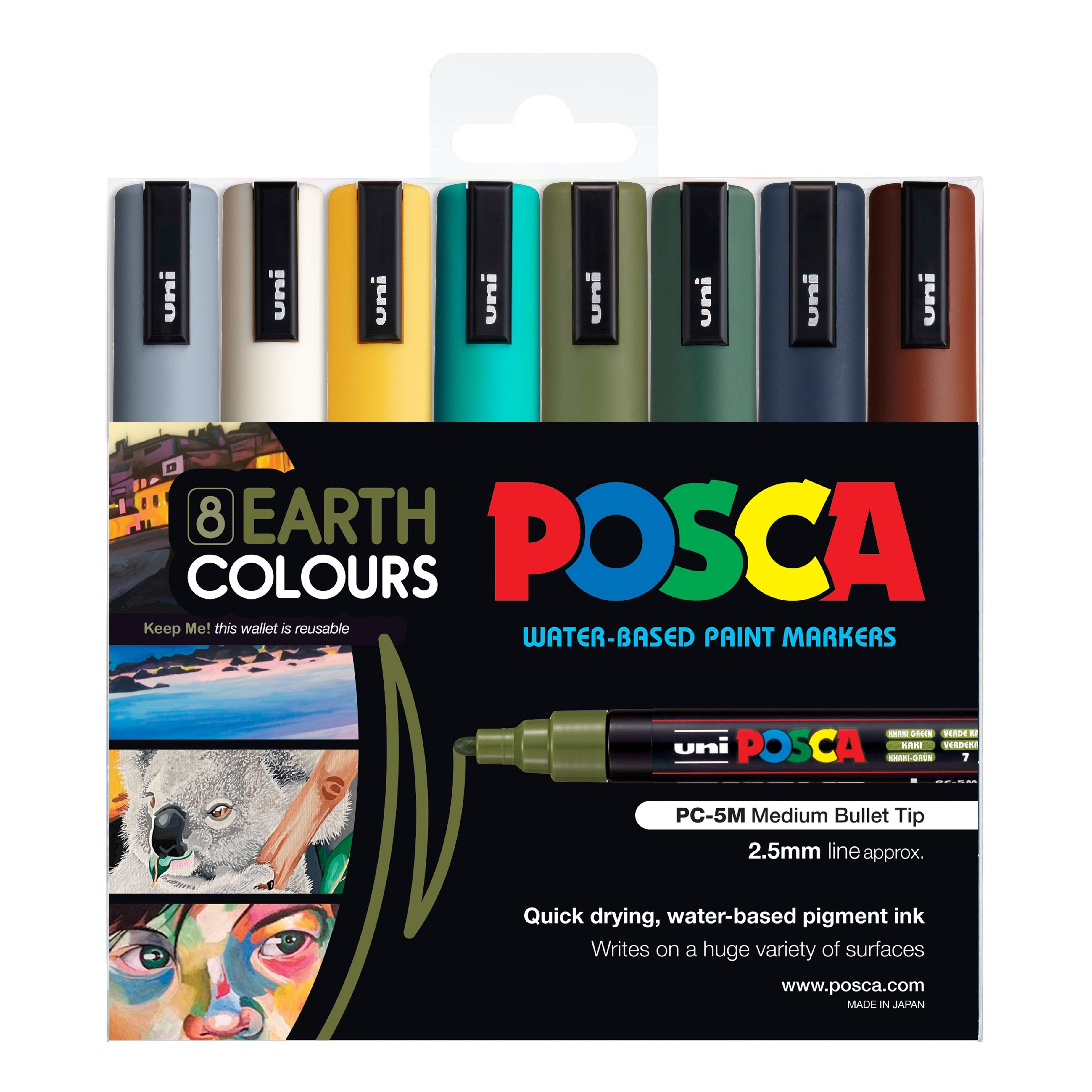 Posca Marker Medium (PC-5M) Sets of 8