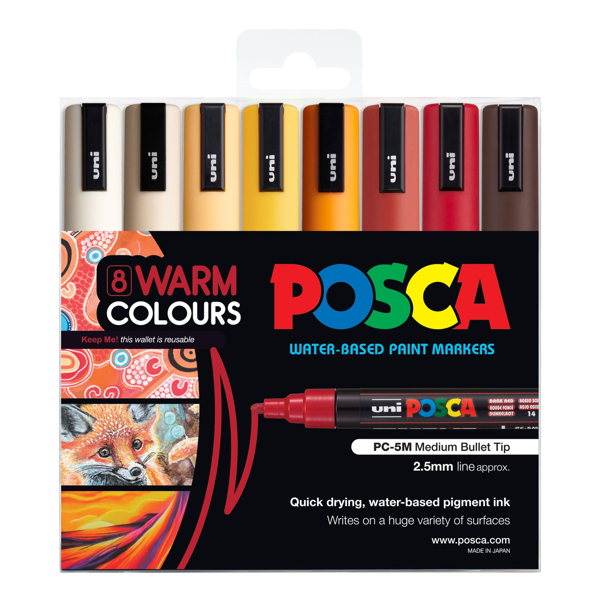 Posca Marker Medium (PC-5M) Sets of 8