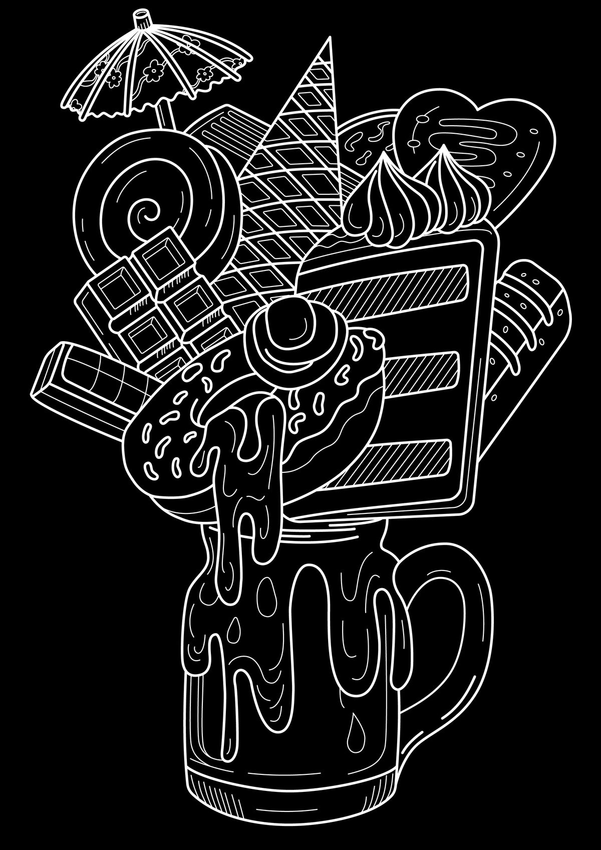 Faber-Castell Black Edition Creative Colouring Book