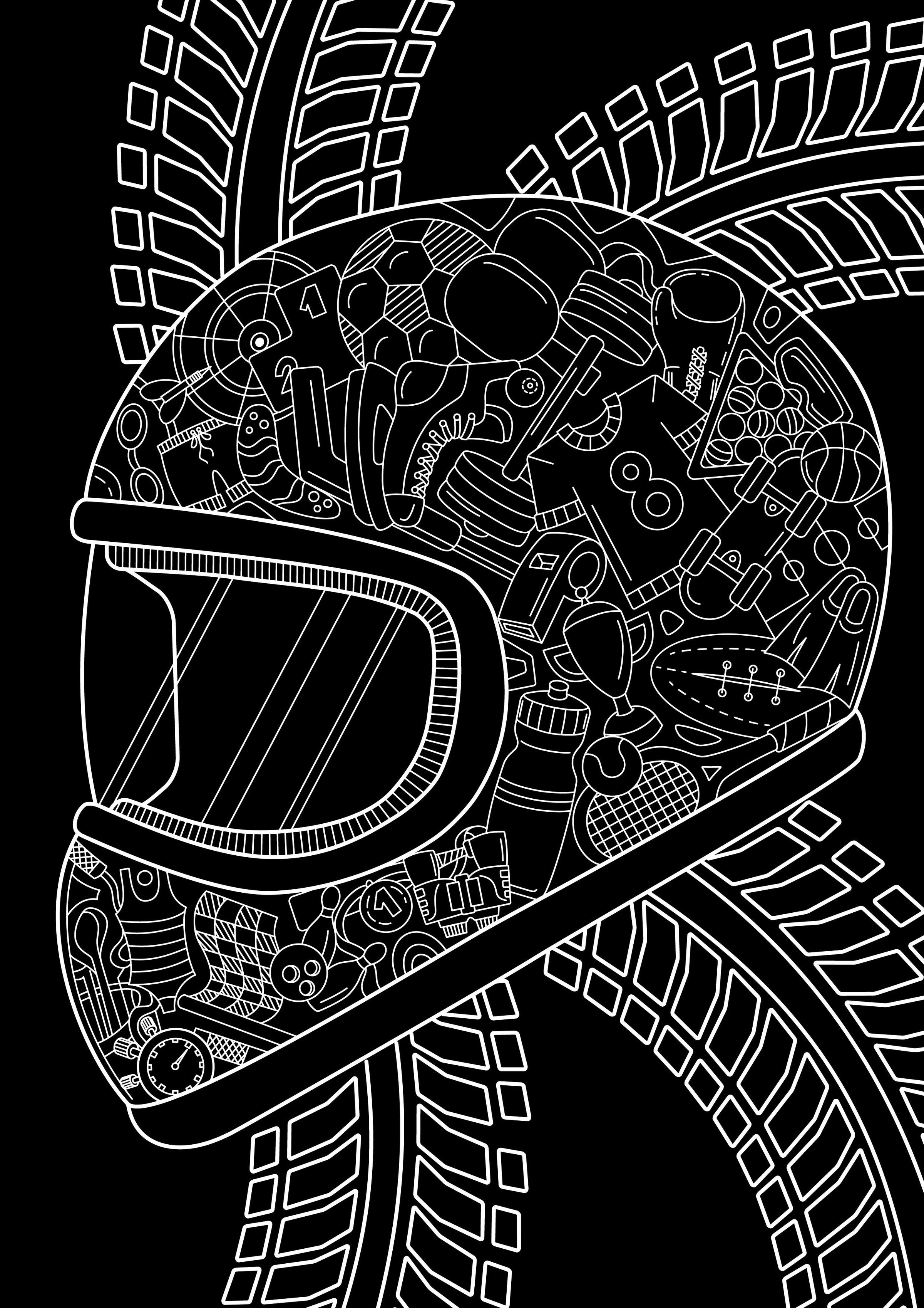 Faber-Castell Black Edition Creative Colouring Book