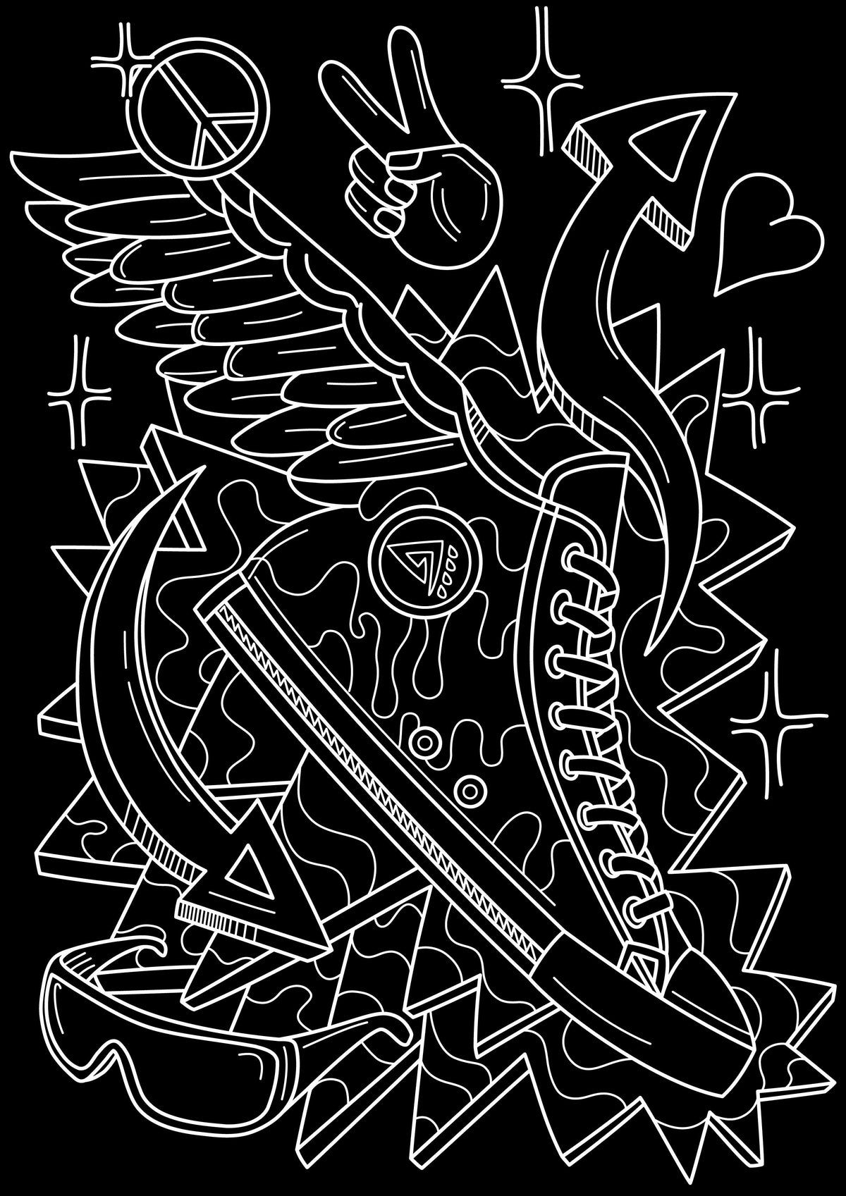 Faber-Castell Black Edition Creative Colouring Book