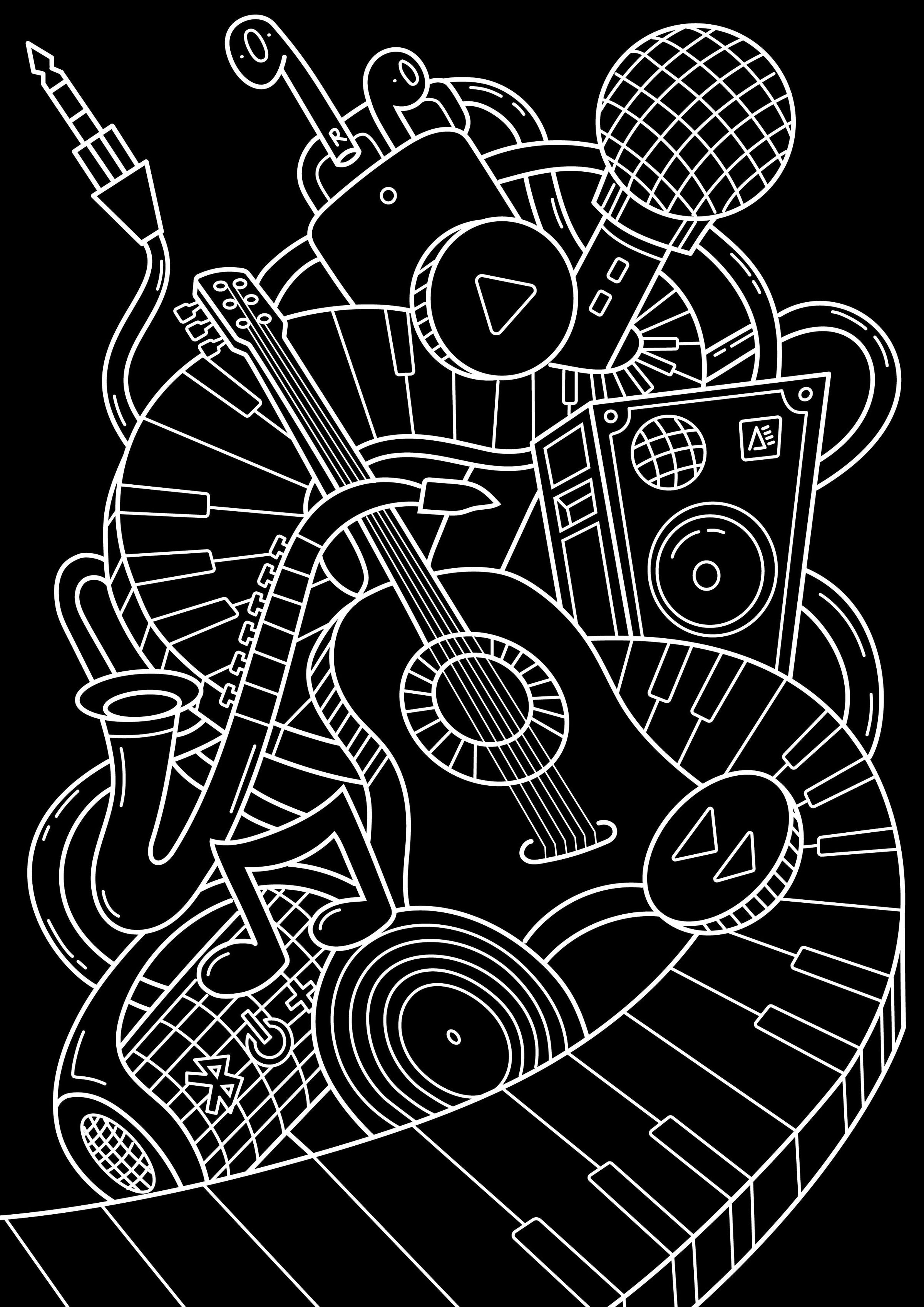 Faber-Castell Black Edition Creative Colouring Book