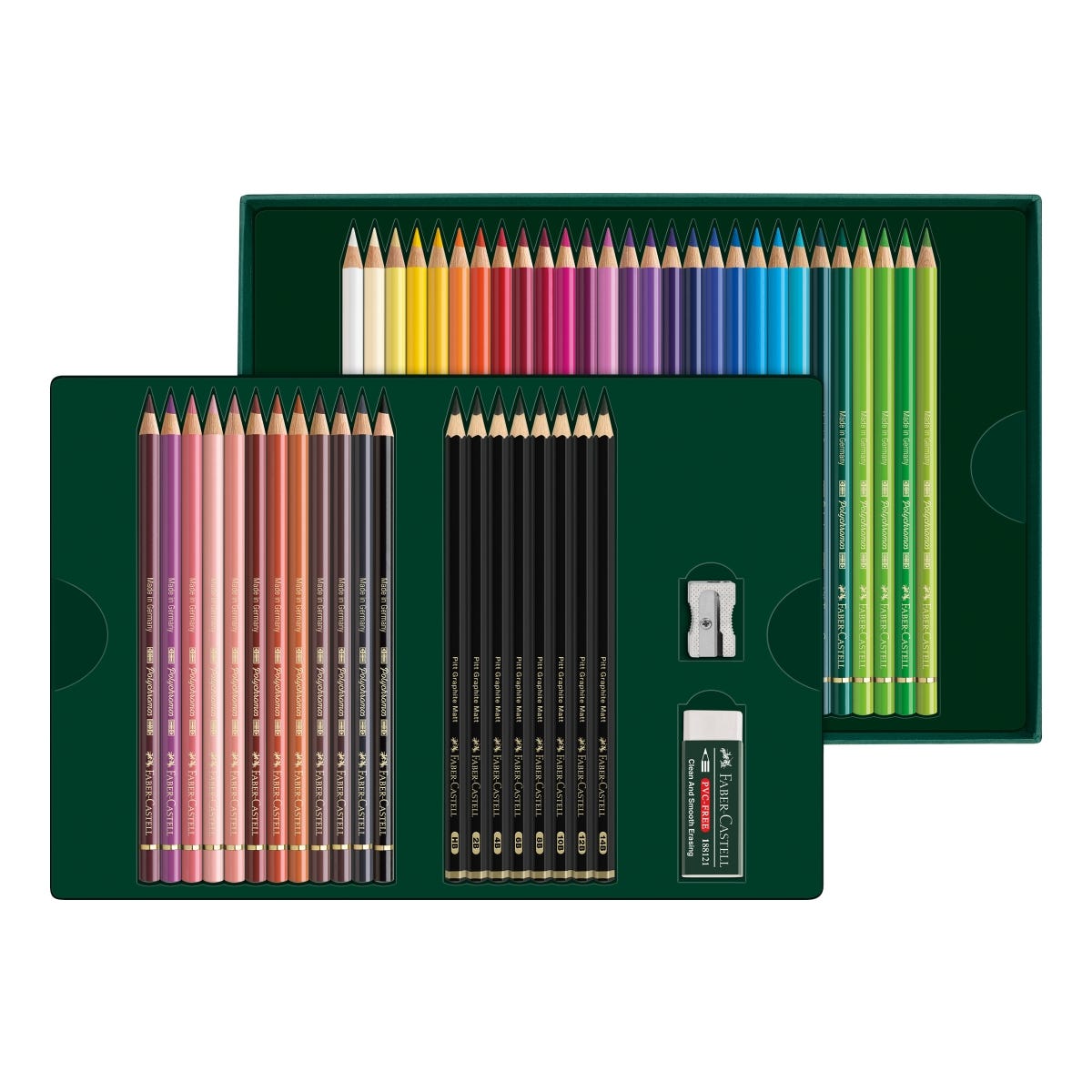 Faber-Castell Polychromos & Pitt Graphite Matt 50 Piece Gift Set