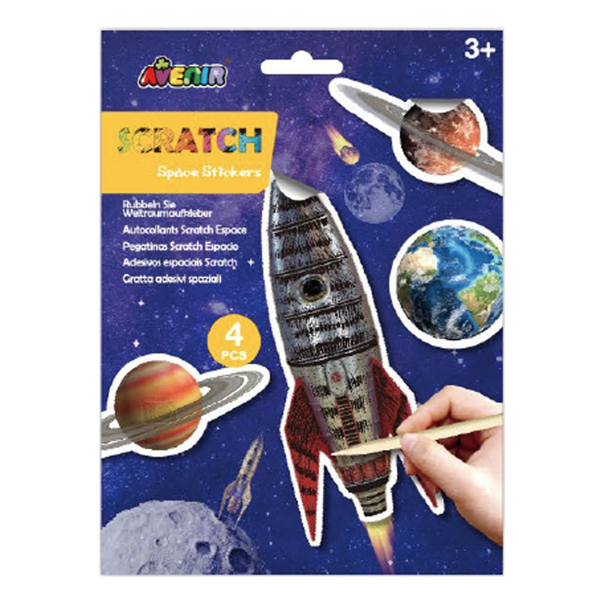 Avenir Scratch Stickers Space