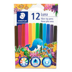 STAEDTLER Luna Fibre Tip Pen Pack 12