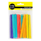 Value Craft Wood Craft Sticks Assorted Colour Pack