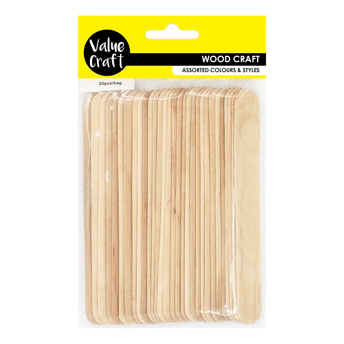 Value Craft Wood Craft Jumbo Sticks Natural Pack