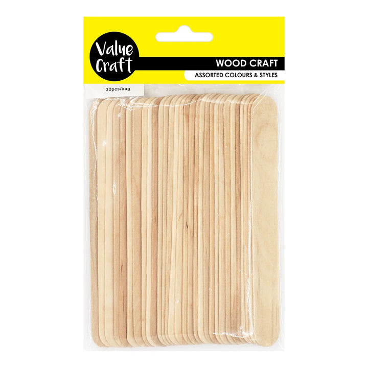 Value Craft Wood Craft Jumbo Sticks Natural Pack