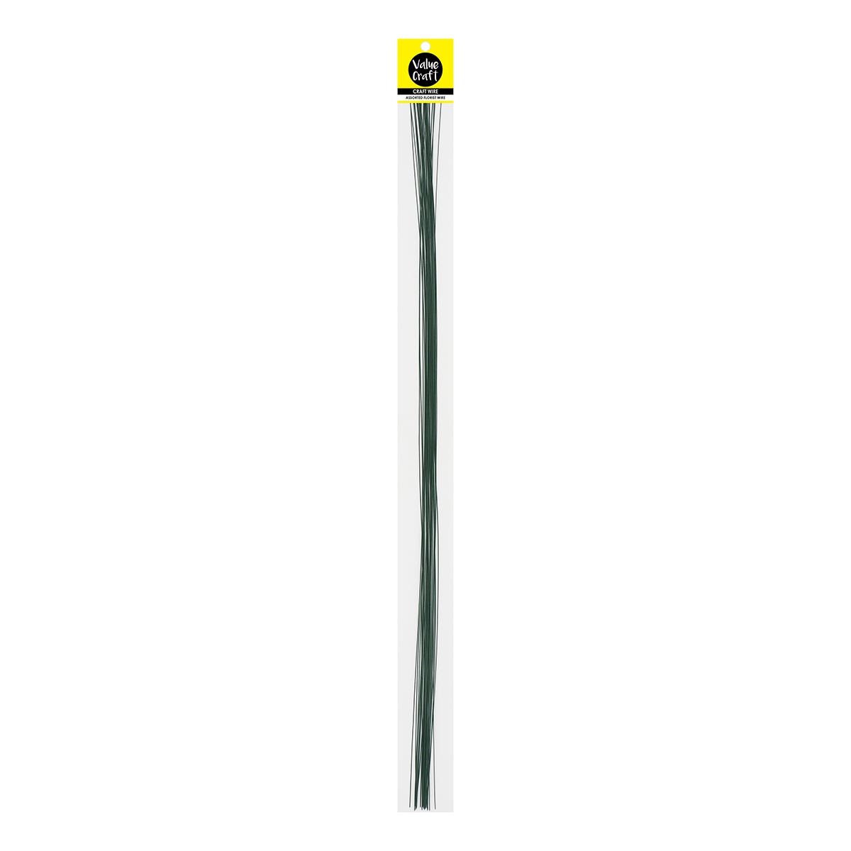 Value Craft Florist Wire Coated Green Pack 30