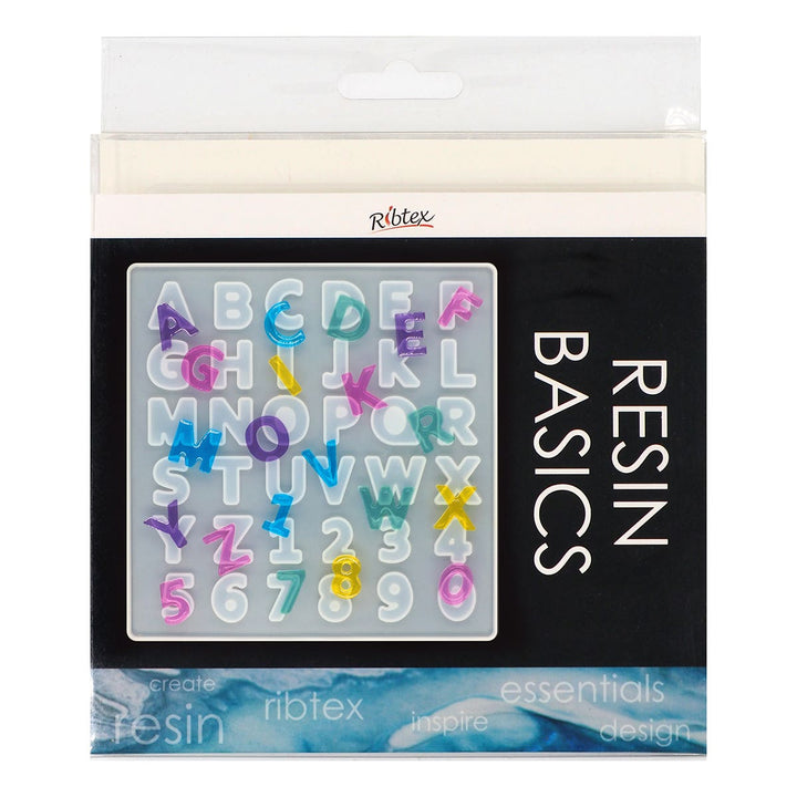 Ribtex Resin Silicone Moulds Alphanumeric
