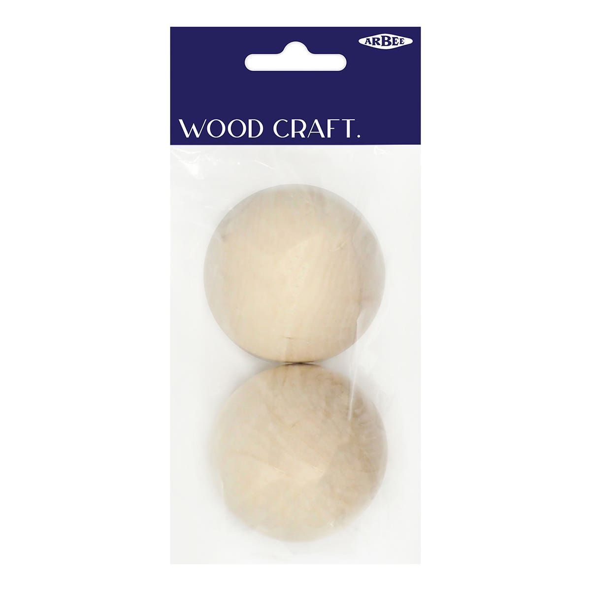Arbee Wooden Spheres 5cm Pack 2