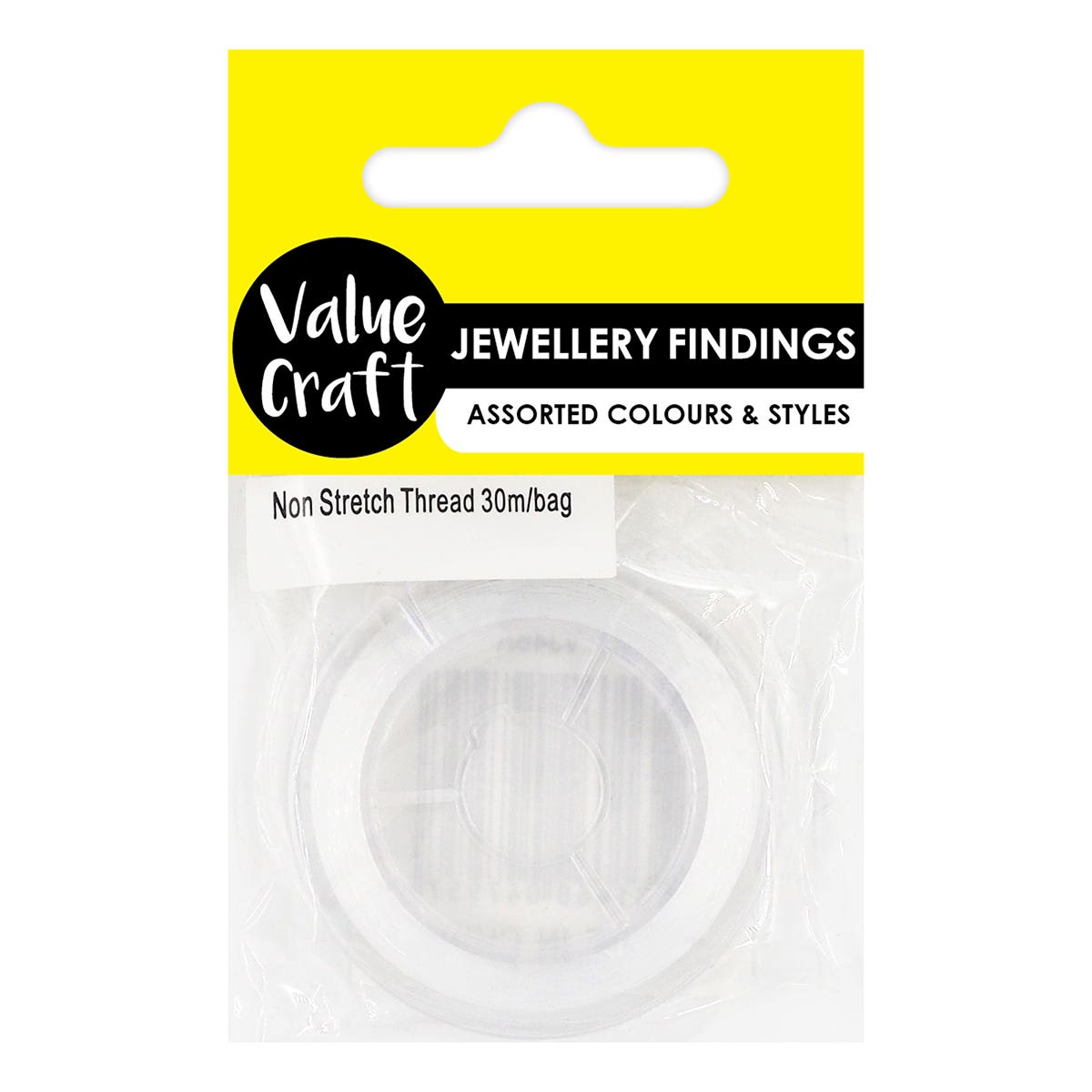 Value Craft Non Stretch Thread 30m Clear