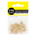 Value Craft Lobster Clasp Pack 20 Gold