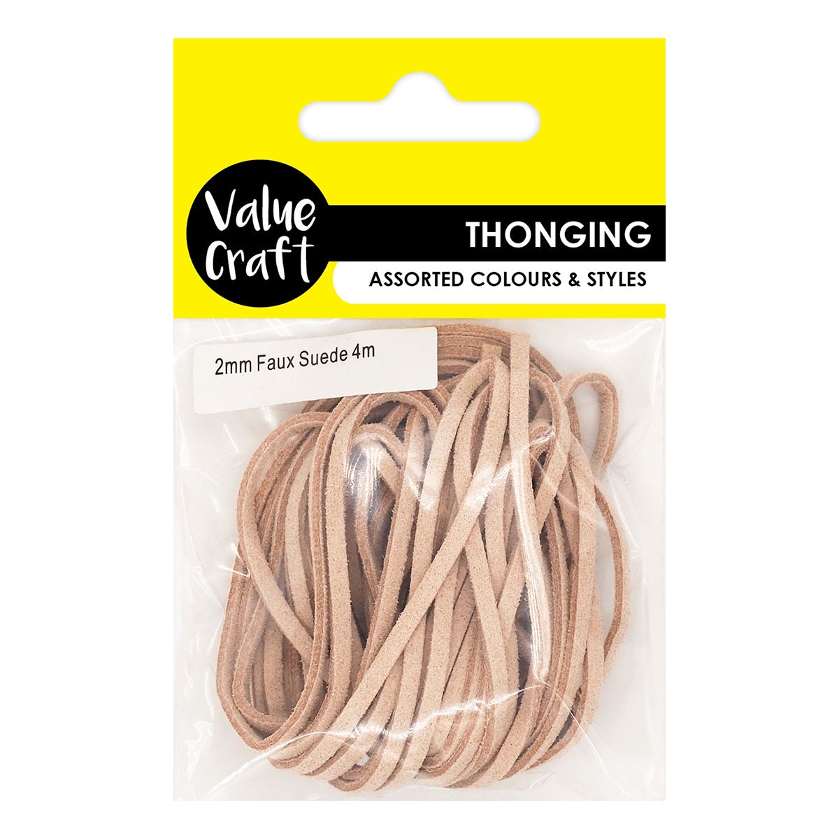 Value Craft Suede Thonging 4m Beige