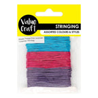 Value Craft Waxed Thread Pack Pink/Lavender/Turquoise