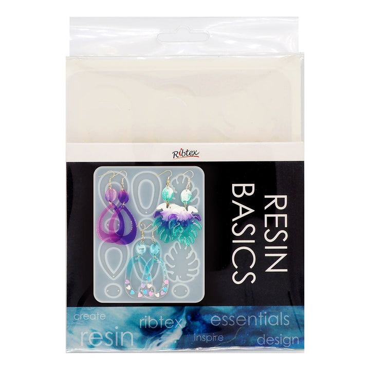 Ribtex Resin Silicone Mould Monstera Earrings