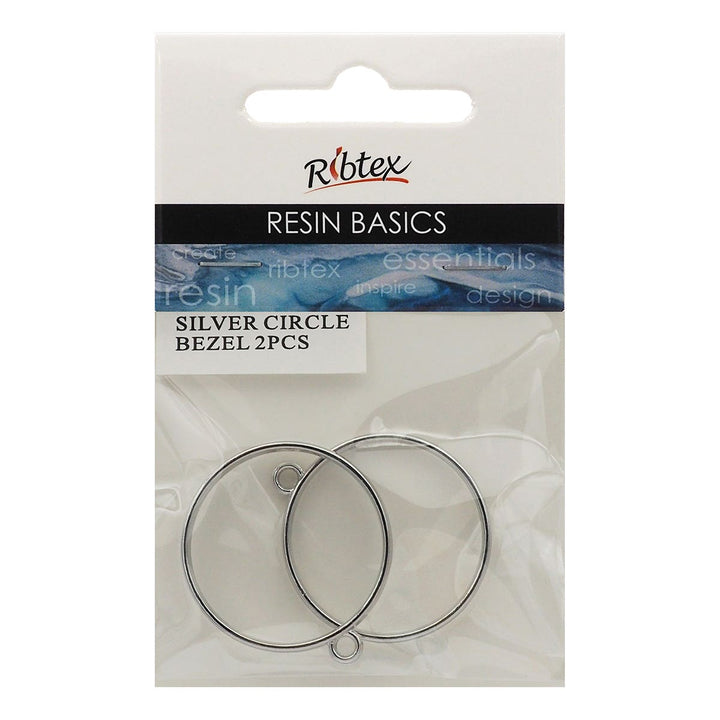 Ribtex UV Resin Bezel Frame Circle Pack 2