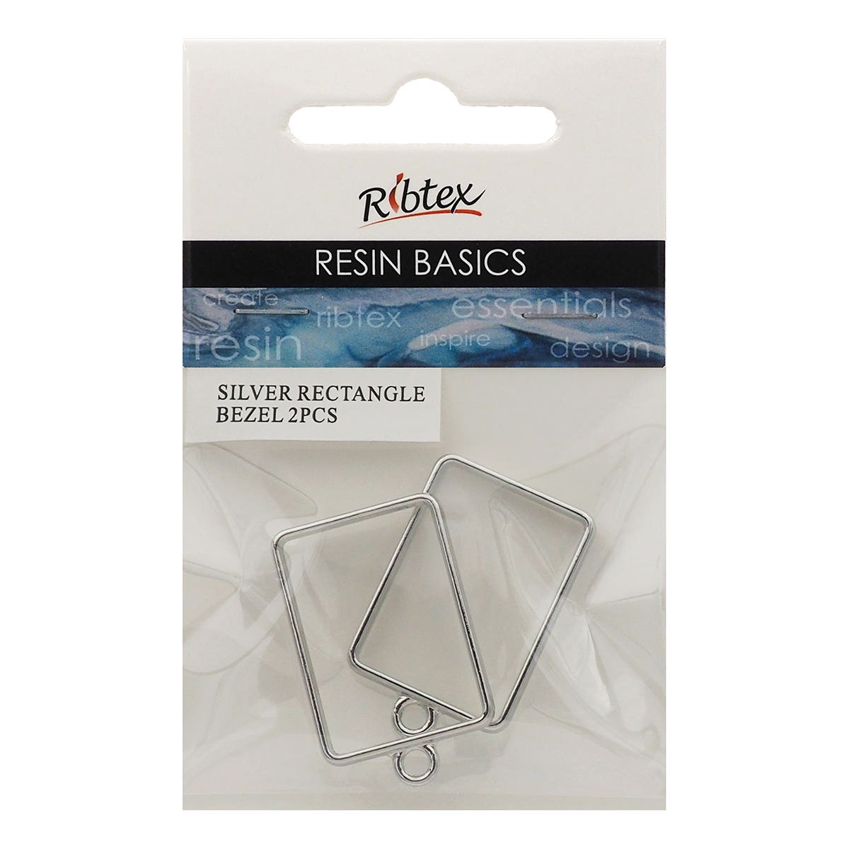 Ribtex UV Resin Bezel Frame Rectangle Pack 2