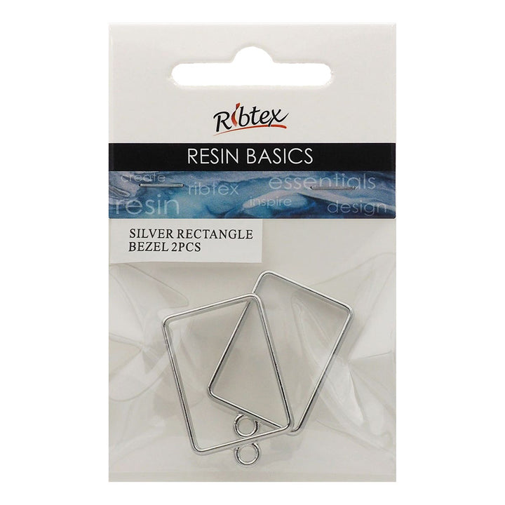 Ribtex UV Resin Bezel Frame Rectangle Pack 2