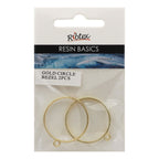 Ribtex UV Resin Bezel Frame Circle Pack 2