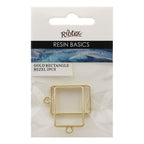 Ribtex UV Resin Bezel Frame Rectangle Pack 2
