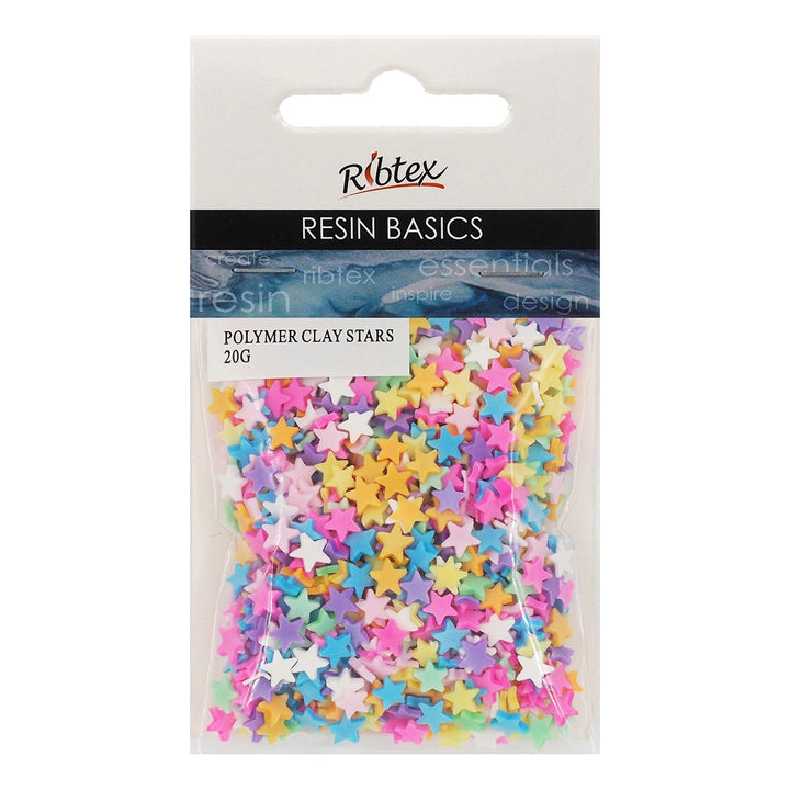 Ribtex UV Resin Polymer Clay Stars 20g