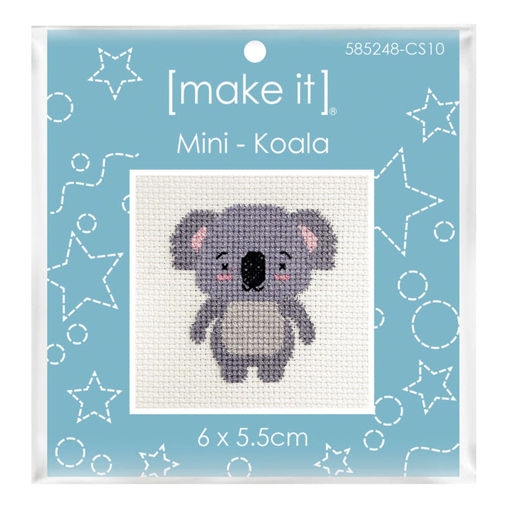 Make It Mini Cross Stitch Kit 6 x 5.5cm Koala