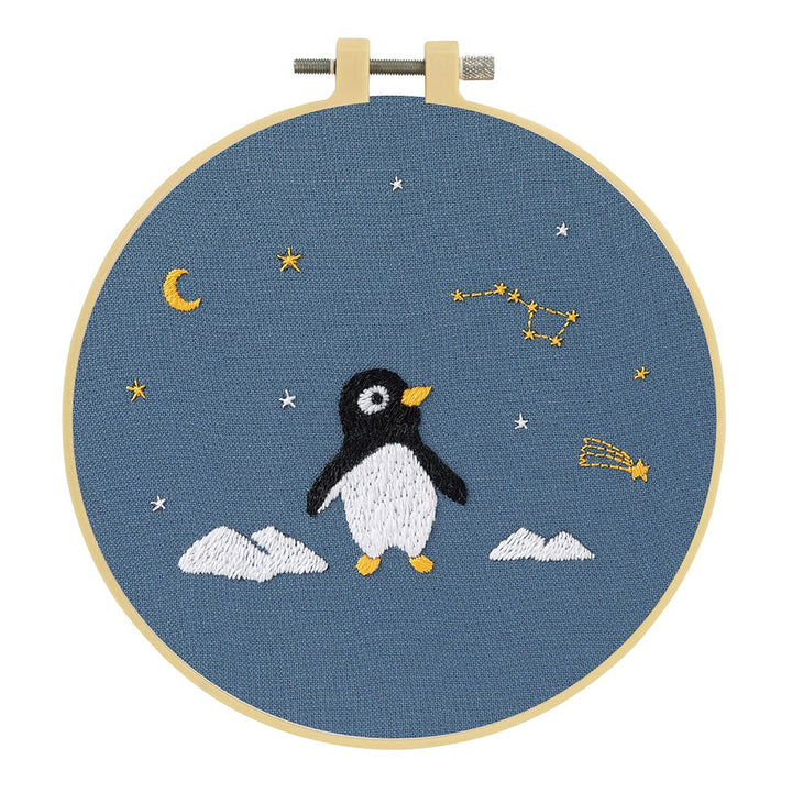 Make It Embroidery Kit 12.5 x 9.6cm Penguin
