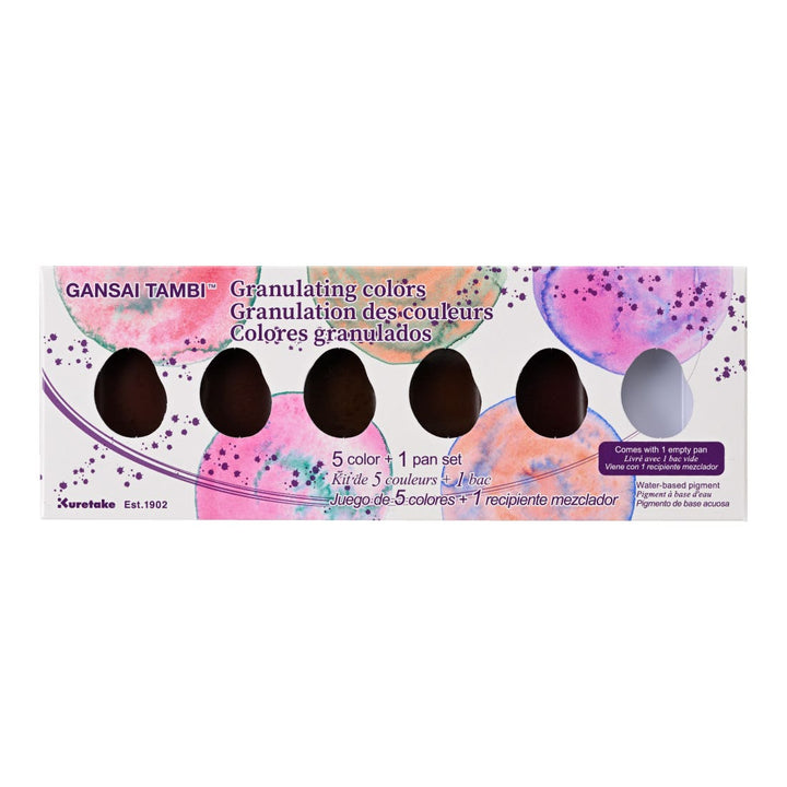 Kuretake Gansai Tambi Watercolour Granulating Colours Sets