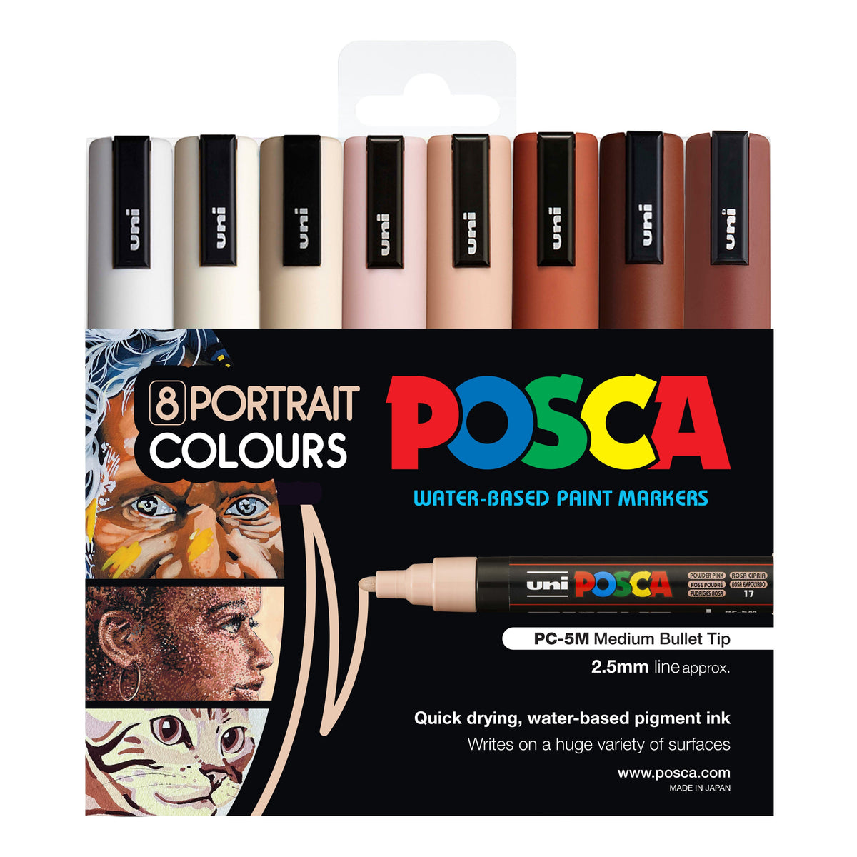 Posca Marker Medium (PC-5M) Sets of 8
