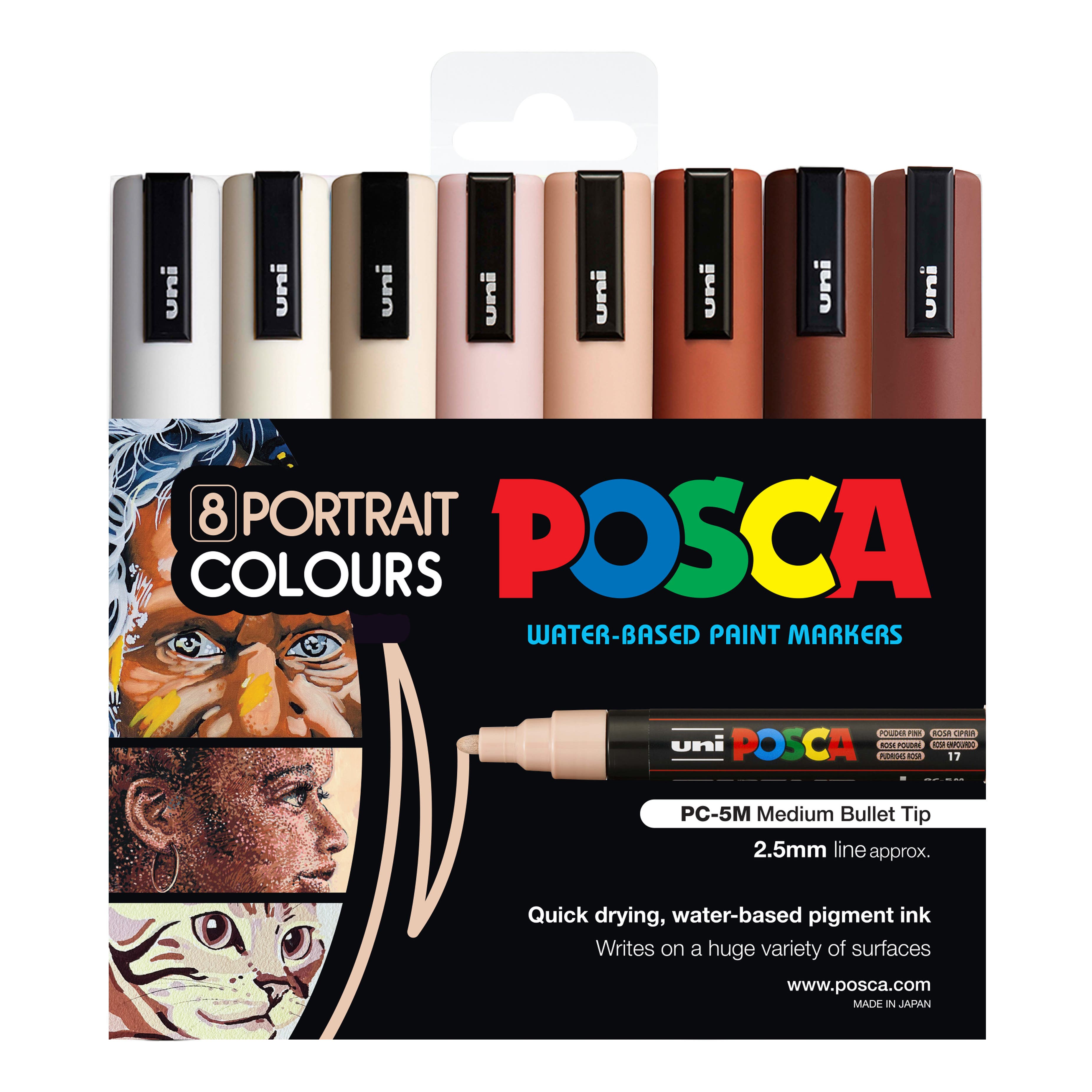 Posca Marker Medium (PC-5M) Sets of 8