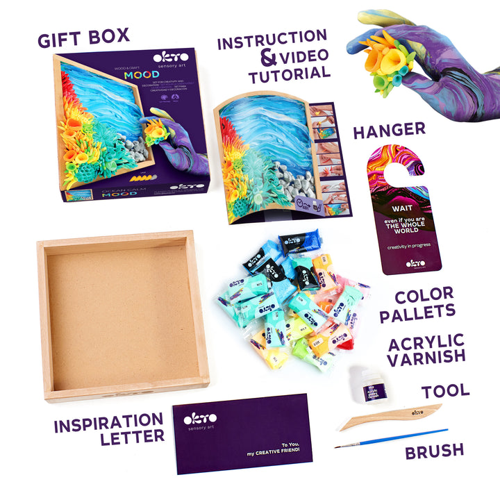 Okto Sensory Wood & Craft DIY Mood Kit Calm