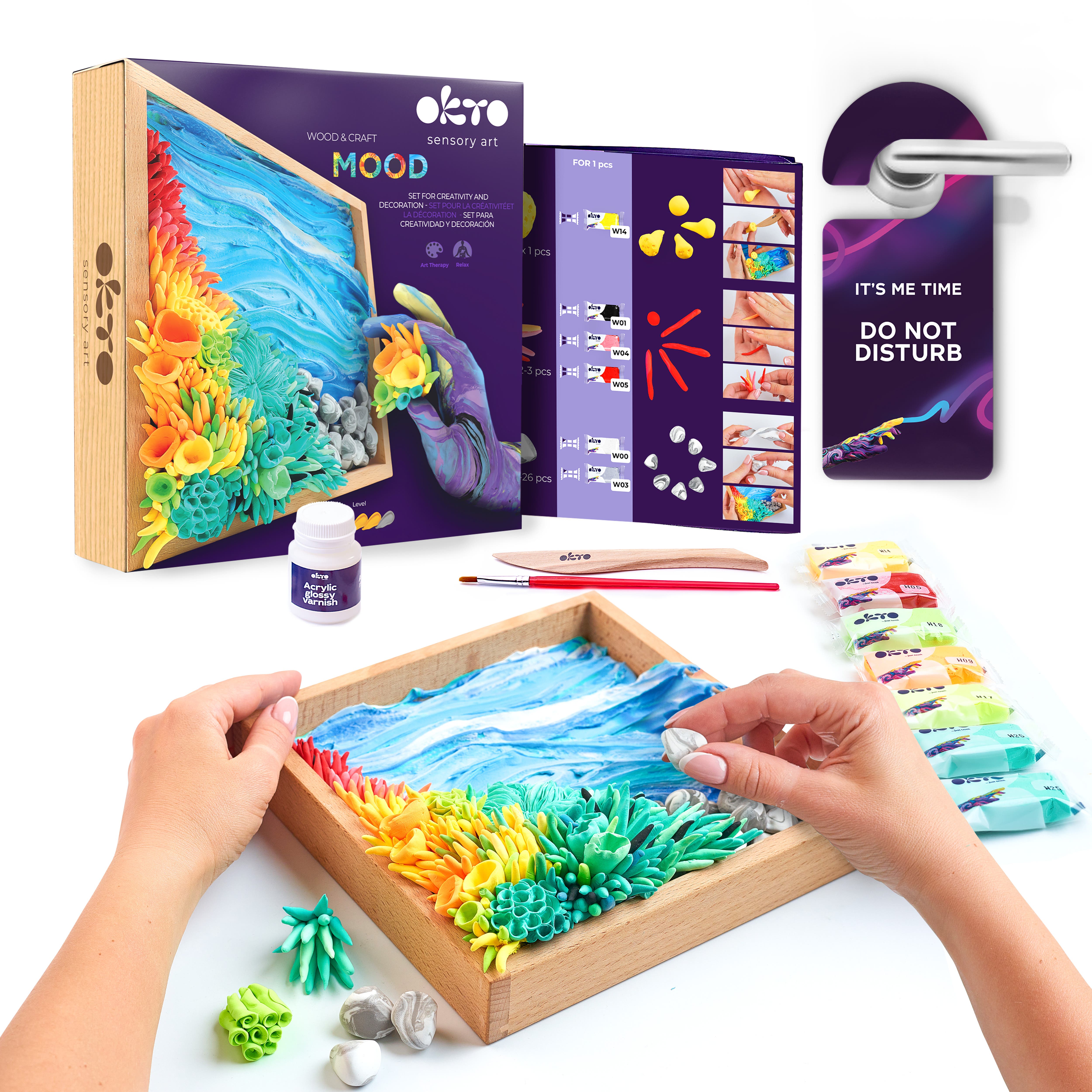 Okto Sensory Wood & Craft DIY Mood Kit Calm