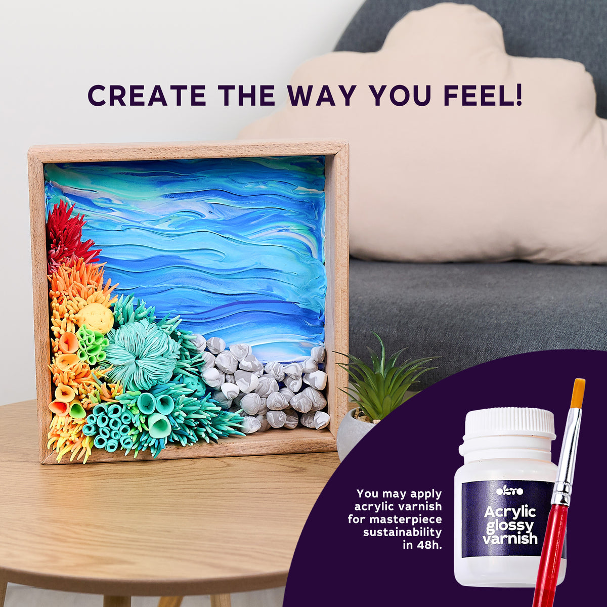 Okto Sensory Wood & Craft DIY Mood Kit Calm