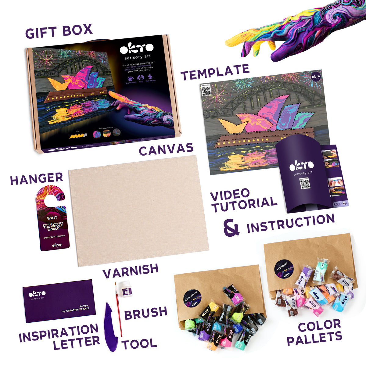 Okto Sensory Art Creative Kit Sydney Opera House