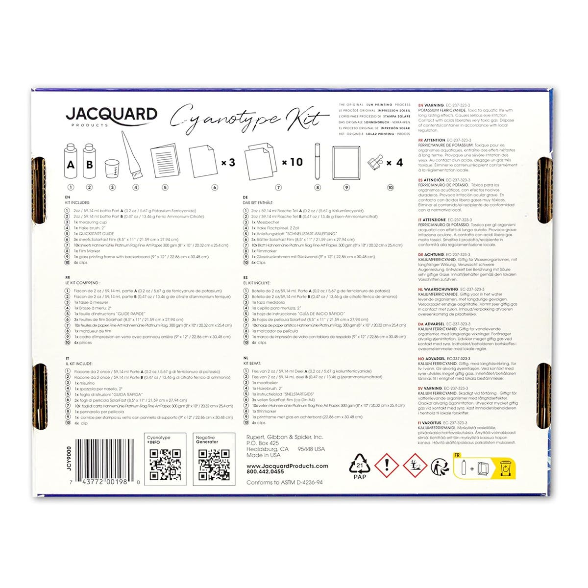 Jacquard Premium Cyanotype Kit