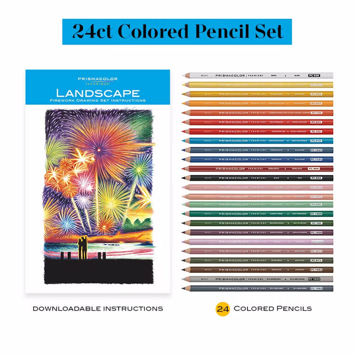 Prismacolor Technique Pencil Set 24 Fireworks