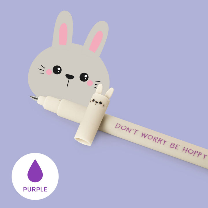 Legami Erasable Gel Pen Bunny (Purple Ink)