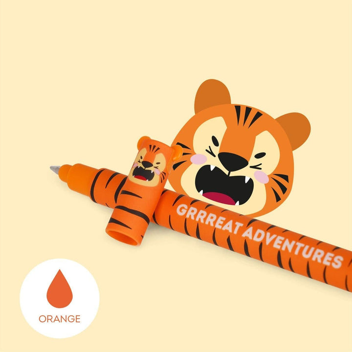 Legami Erasable Gel Pen Tiger (Orange Ink)