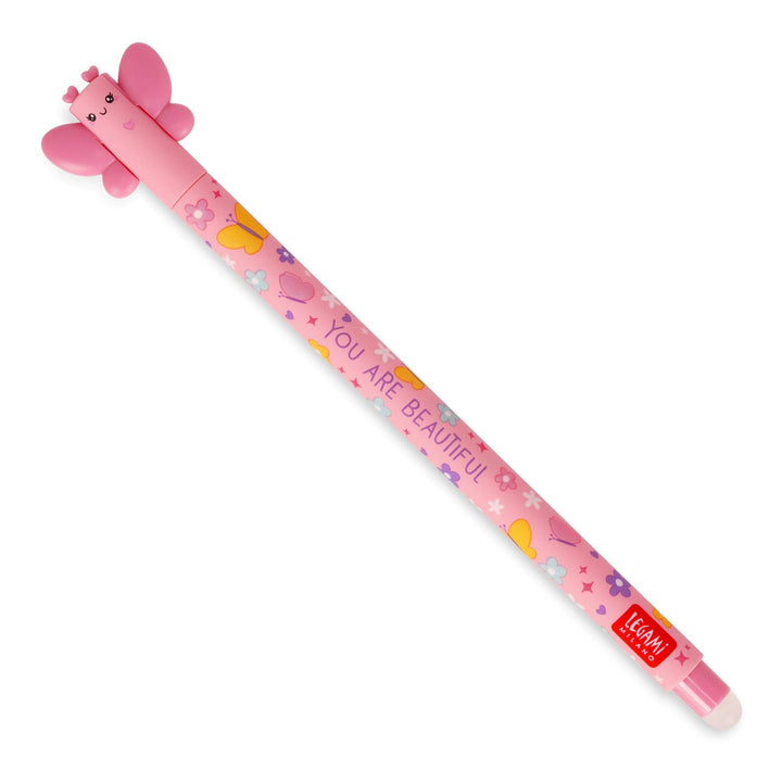 Legami Erasable Gel Pen Butterfly (Pink Ink)