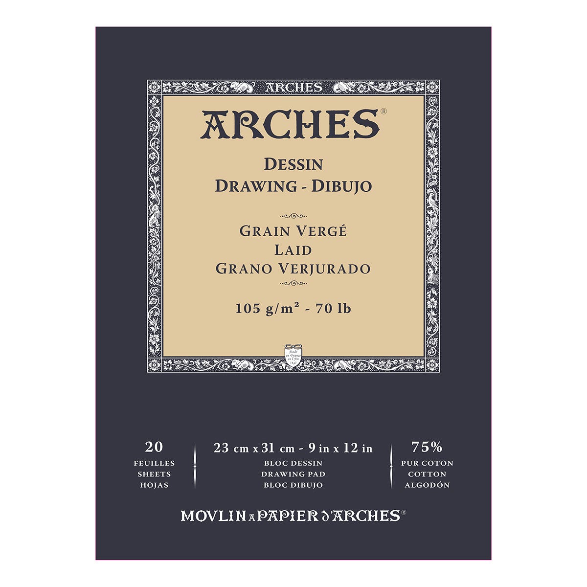 Arches Ingres d'Arches MBM Drawing Pad 105gsm