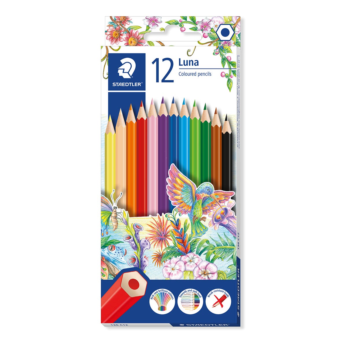 STAEDTLER Luna Colour Pencil Hexagonal Set 12